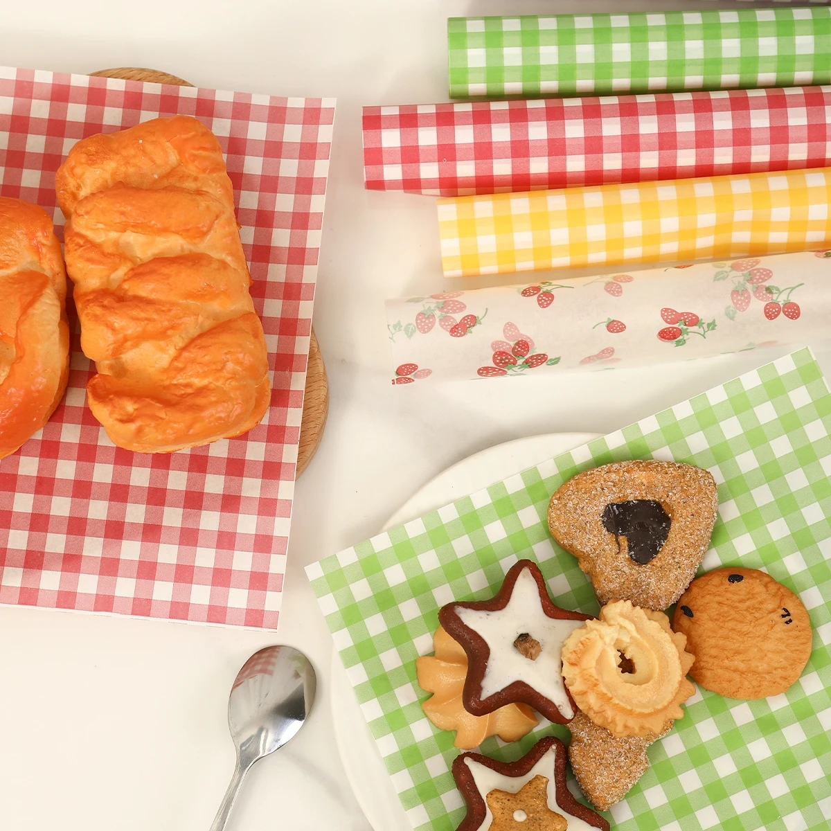 Kitchen Appliances Gift - 50 ชิ้น Oilproof กระดาษห่อสําหรับขนมปังแซนวิชเบอร์เกอร์ Fries, กระดาษขี้ผึ้งเกรดอาหารเบเกอรี่เครื่องมือ