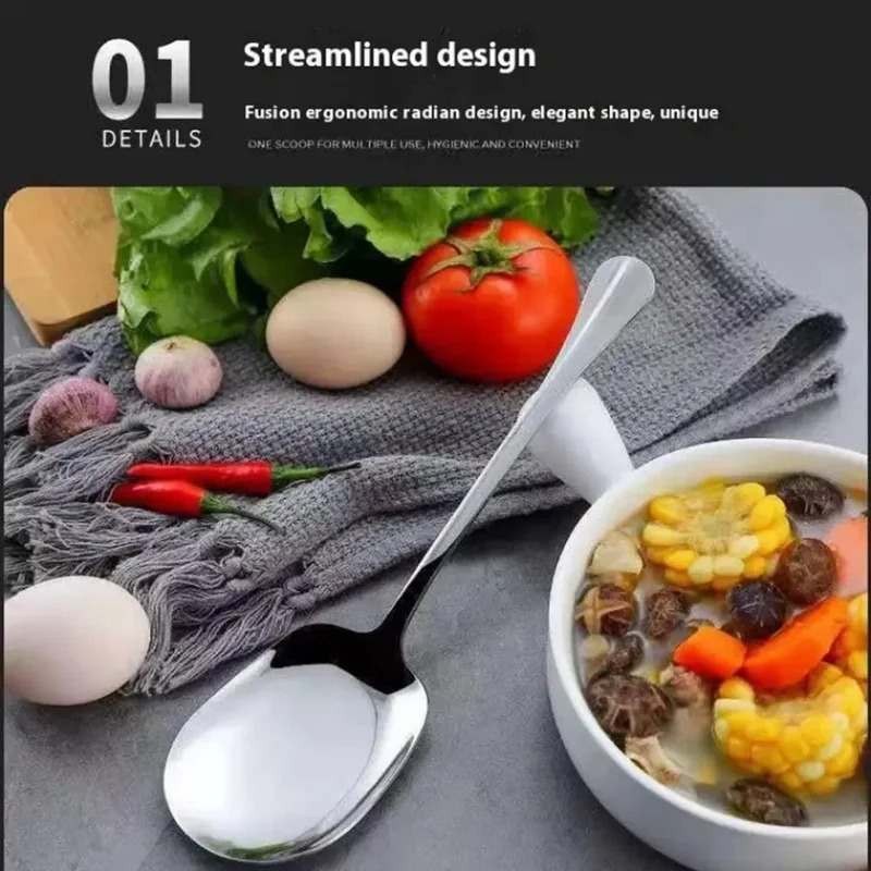 1 ชิ้น ช้อนตักข้าวสแตนเลสขนาดใ - Kitchen Appliances Large บทวิจารณ์และราคา