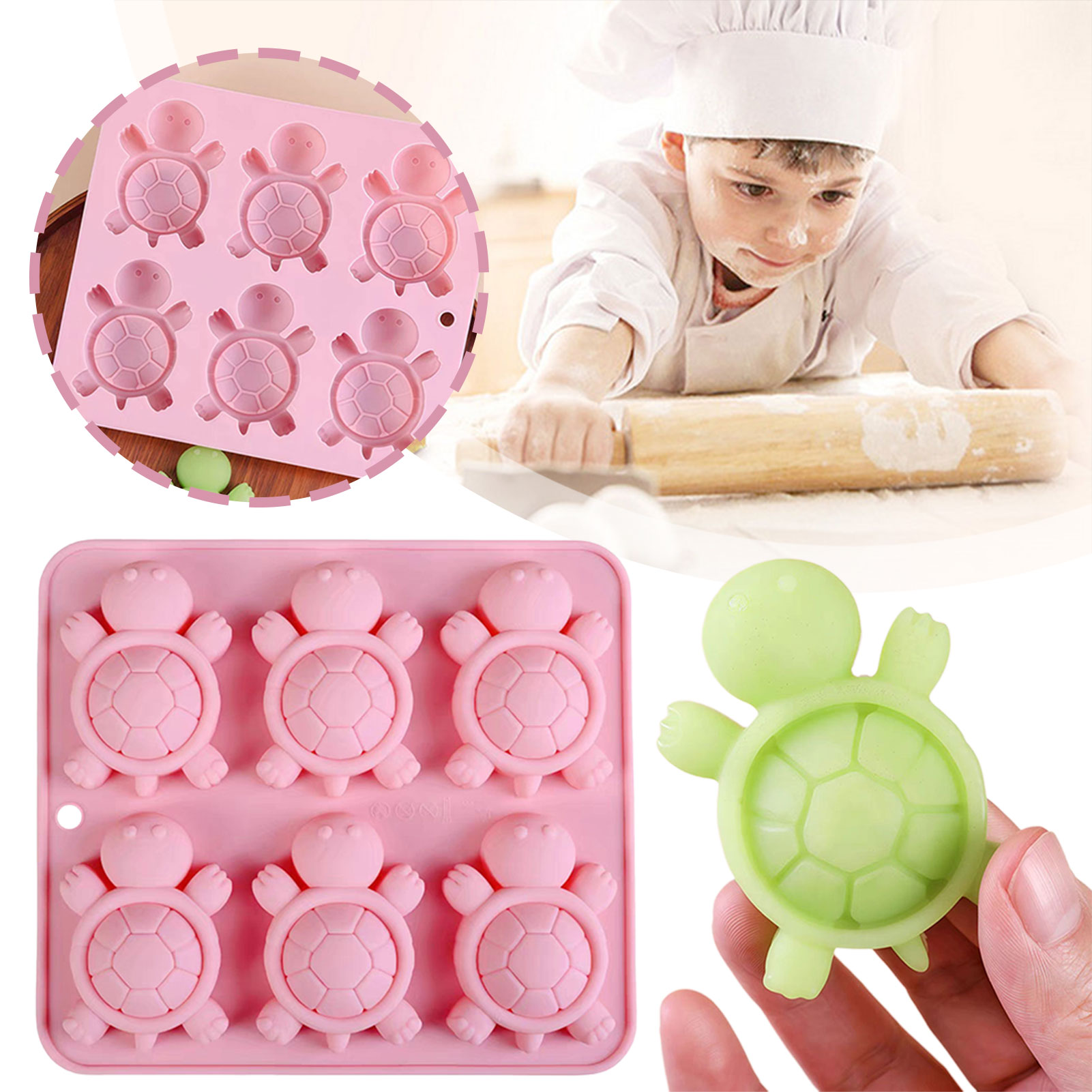 เต่าน้ำแข็งถาดน้ำแข็ง 3D เต่าท - Kitchen Appliances For Baking บทวิจารณ์และราคา