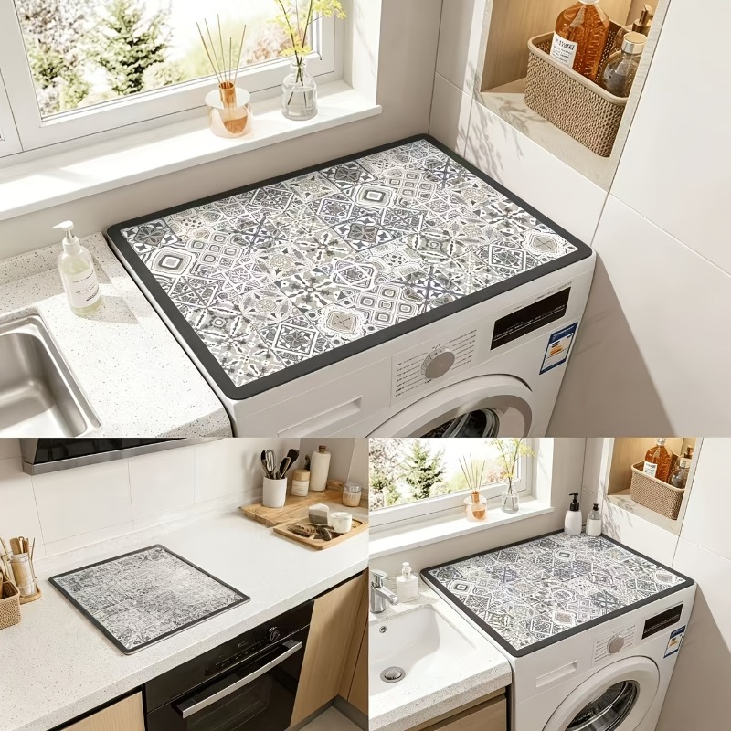 ผ้าคลุมเครื่องซักผ้าลายกระเบื้ - Kitchen Appliances Vintage บทวิจารณ์และราคา