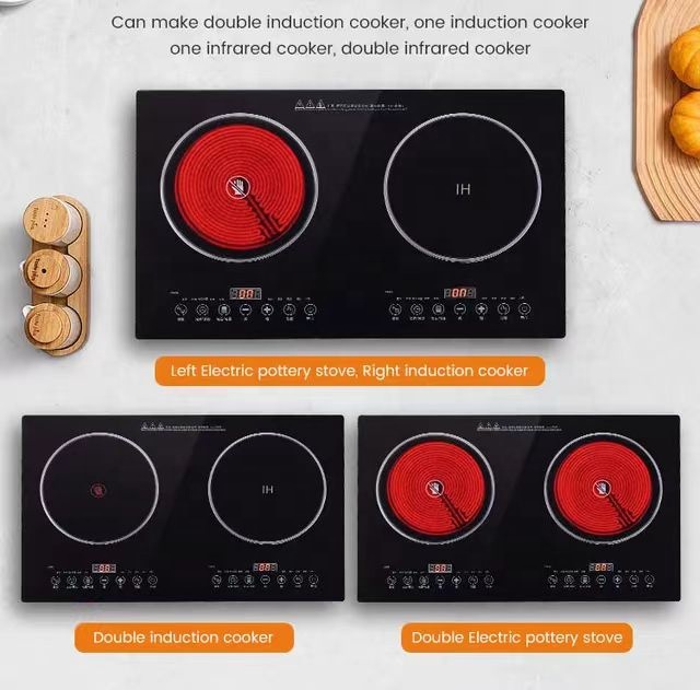 เตาแม่เหล็กไฟฟ้า 2 หัวเตา 110V - Kitchen Appliances Best บทวิจารณ์และราคา