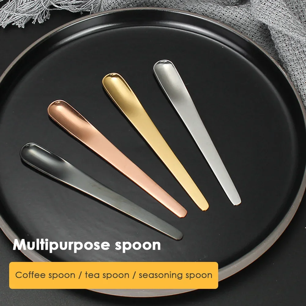 5ชิ้นช้อนกาแฟช้อนแบนสแตนเลสสำห - Kitchen Appliances Commercial บทวิจารณ์และราคา