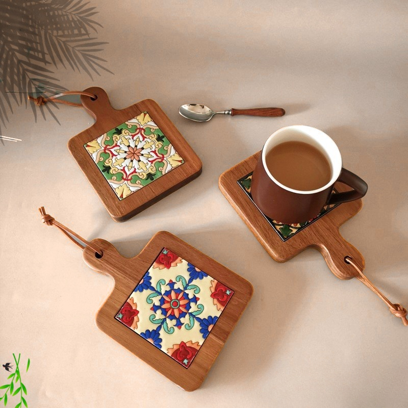 ไม้ดอกไม้อิฐมือหม้อฉนวนถ้วย Re - Kitchen Appliances Vintage บทวิจารณ์และราคา
