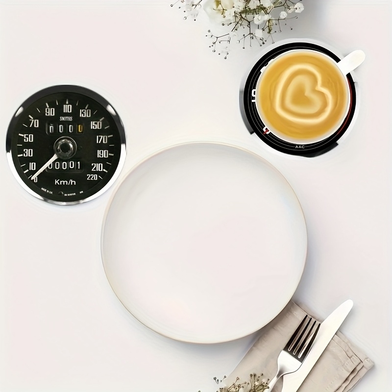 6 ชิ้น ที่รองแก้วไม้ 2 มิติ ลา - Kitchen Appliances Vintage บทวิจารณ์และราคา